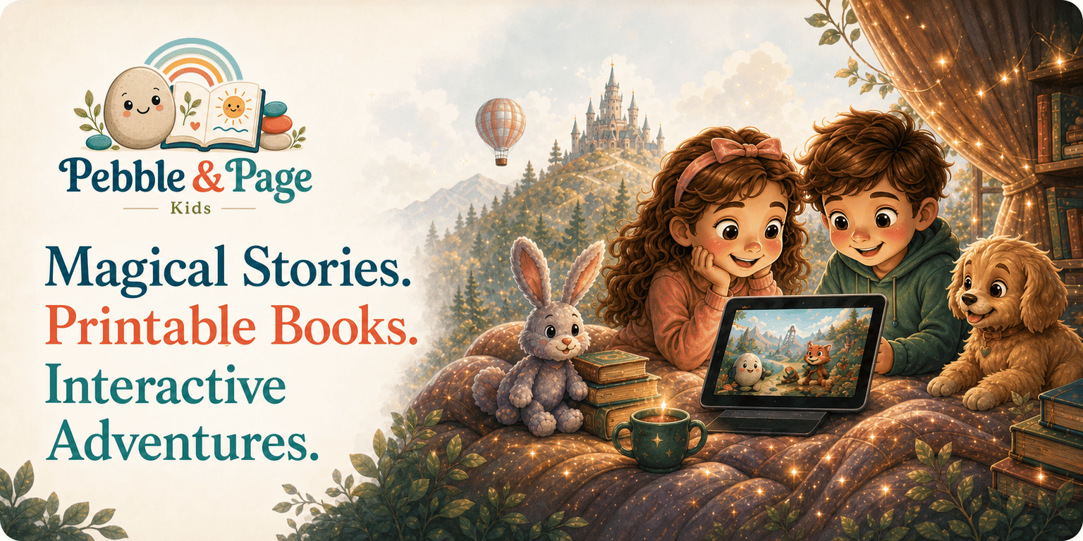 Pebble & Page Kids — 78 Digital Products + 5-Book Family Brand & Storefront