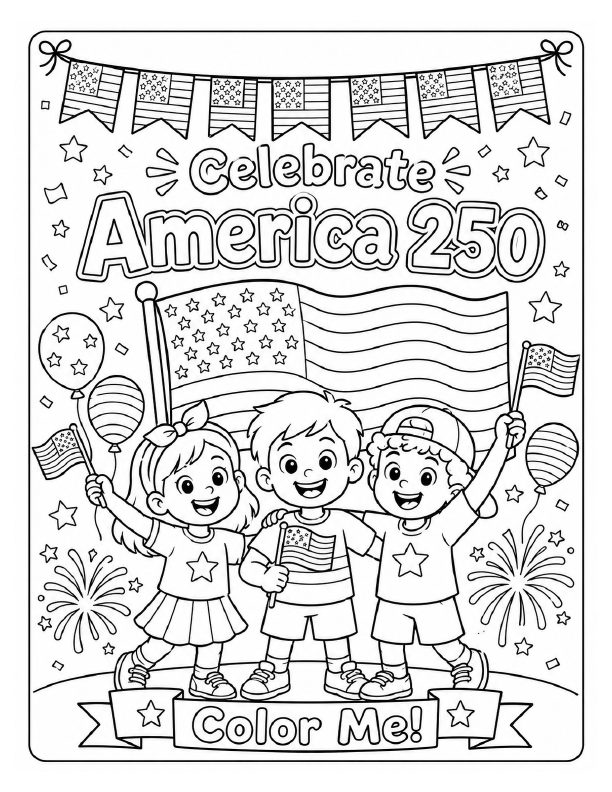 America 250 Coloring & Activity Book preview